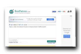 screenshot de www.bonpatron.com
