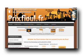 screenshot de www.prixfioul.fr